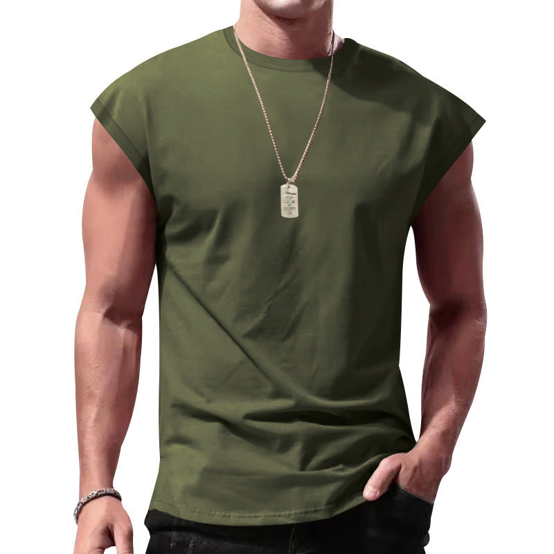 Causal Summer Sporty Loose Sleeveless undershirt for Men, Breathable and Comfortable Fitness Vest
