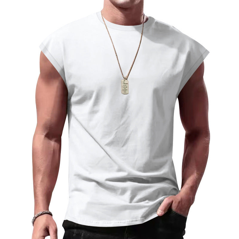 Causal Summer Sporty Loose Sleeveless undershirt for Men, Breathable and Comfortable Fitness Vest